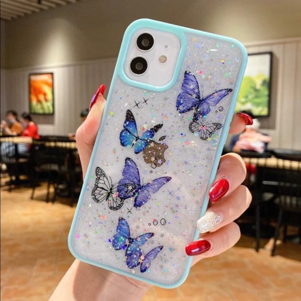 Glittery Butterfly Case for iPhone 11